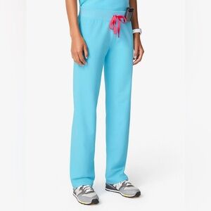 Figs Women’s Neon Blue Livingston Basic Scrub Pants Sz S